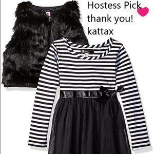 Kenzie baby dress and fur vest so adorable NWOT🆕